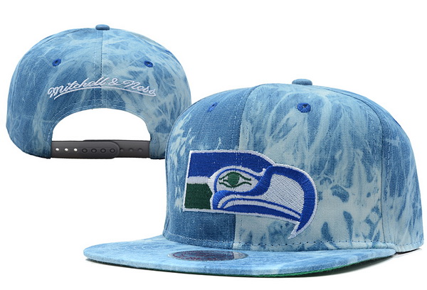 NFL Seattle Seahawks MN Acid Wash Denim Snapback Hat #03